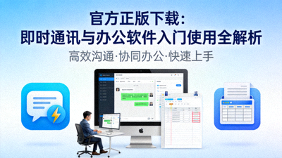 官方正版下载：即时通讯与办公软件入门使用全解析封面图片